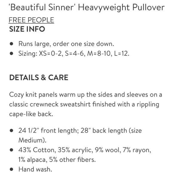 Free People Beautiful Sinner Sweater L - Picture 8 of 8
